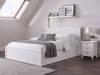 Land Of Beds Elara White Wooden Double Ottoman Bed1