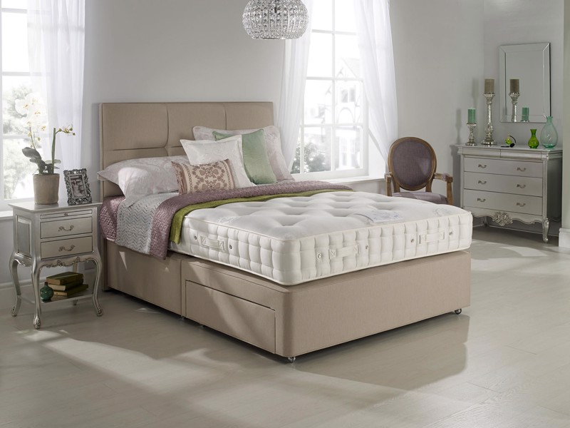 Hypnos Ortho Bronze Super King Size Zip & Link Divan Bed1