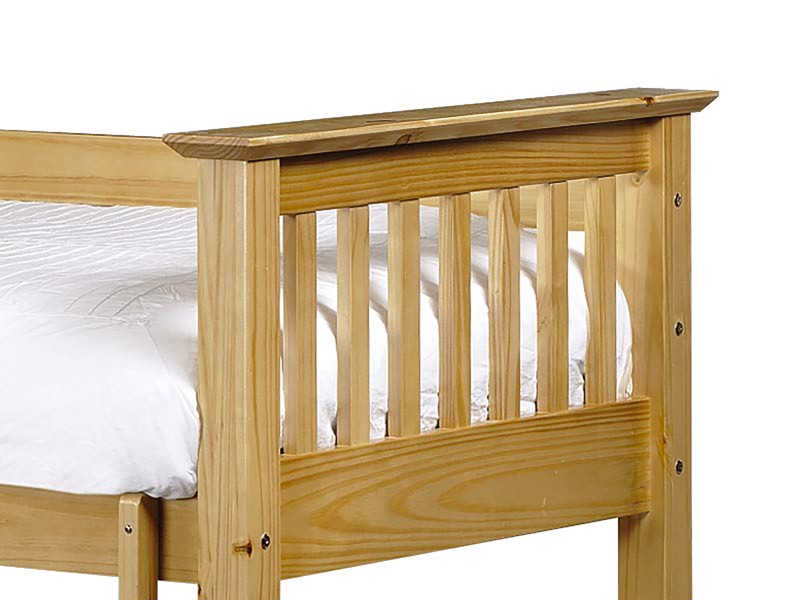 Land Of Beds Leyton Pine Wooden Single Bunk Bed2