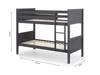 Land Of Beds Acer Dark Grey Wooden Bunk Bed5