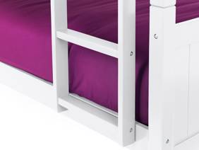 Land Of Beds Acer White Wooden Bunk Bed3