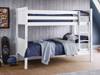 Land Of Beds Acer White Wooden Bunk Bed1