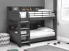 Land Of Beds Paddington Dark Grey Wooden Bunk Bed1