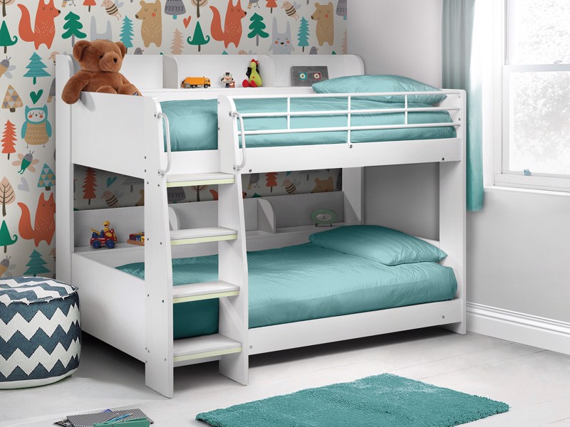 Land Of Beds Paddington White Wooden Bunk Bed1