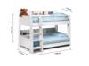 Land Of Beds Paddington White Wooden Bunk Bed3