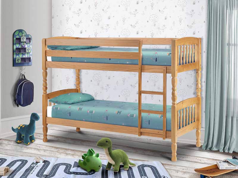 Land Of Beds Croxley Pine Wooden Bunk Bed1