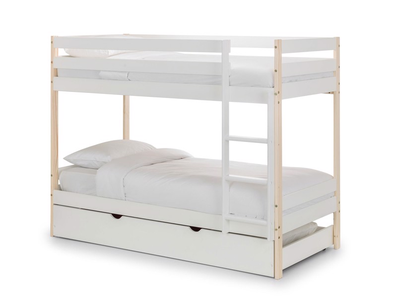 Land Of Beds Balham White Wooden Bunk Bed4