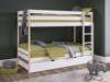 Land Of Beds Balham White Wooden Bunk Bed1