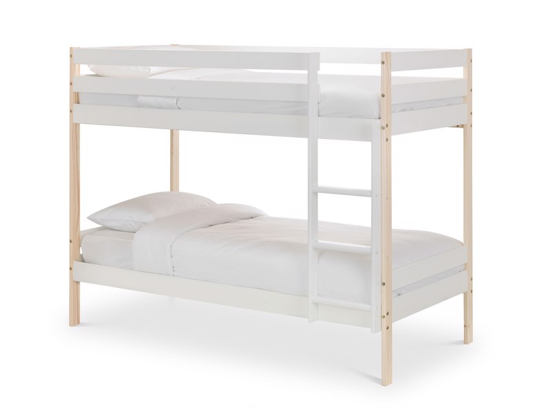 Land Of Beds Balham White Wooden Bunk Bed4