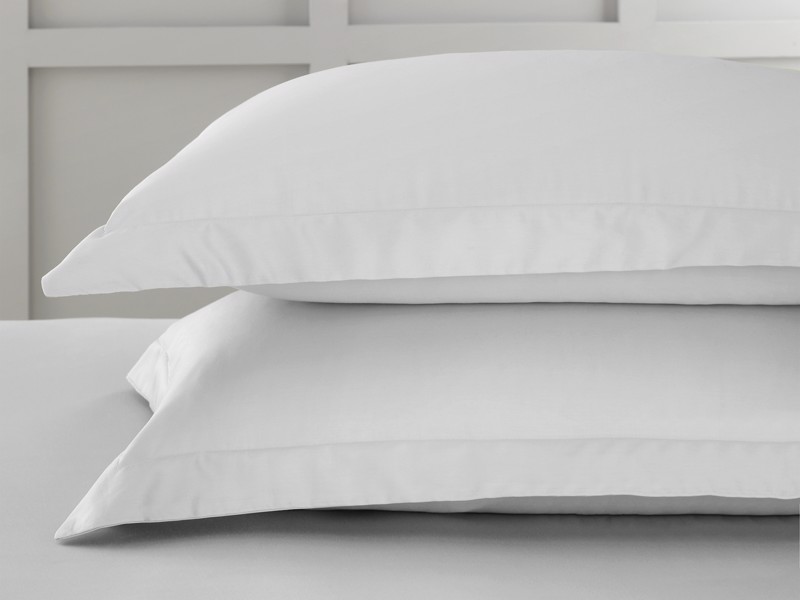 Bianca Fine Linens Cotton Sateen Dove Grey Pillowcases2