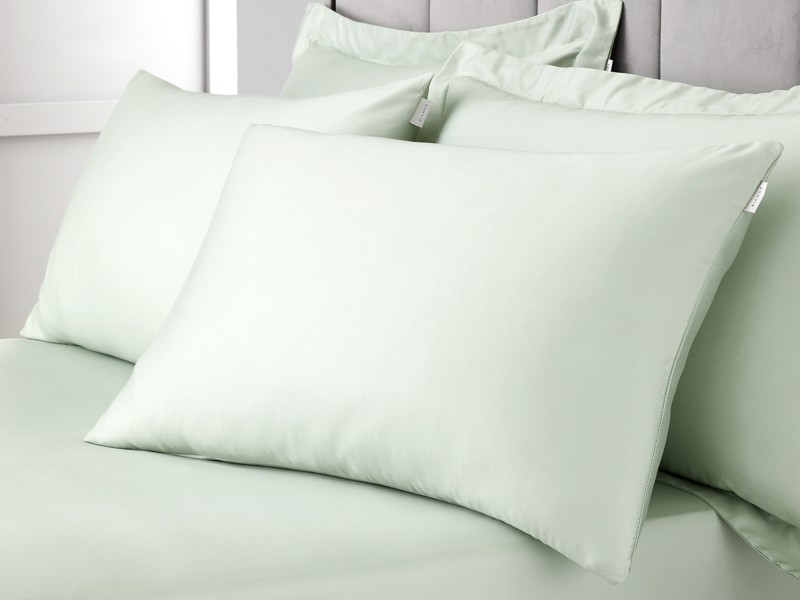 Bianca Fine Linens 400TC Cotton Sateen Green Pillowcases5