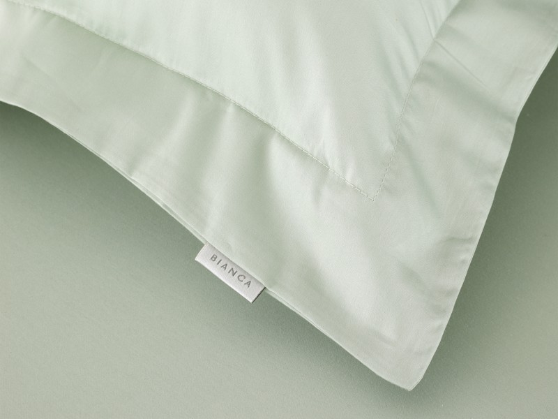 Bianca Fine Linens Cotton Sateen Green Pillowcases5