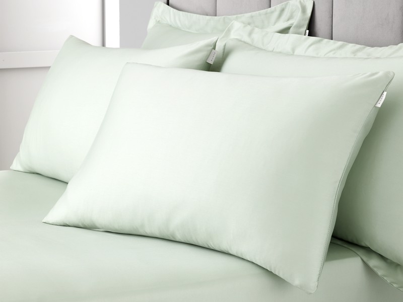 Bianca Fine Linens Cotton Sateen Green Pillowcases7