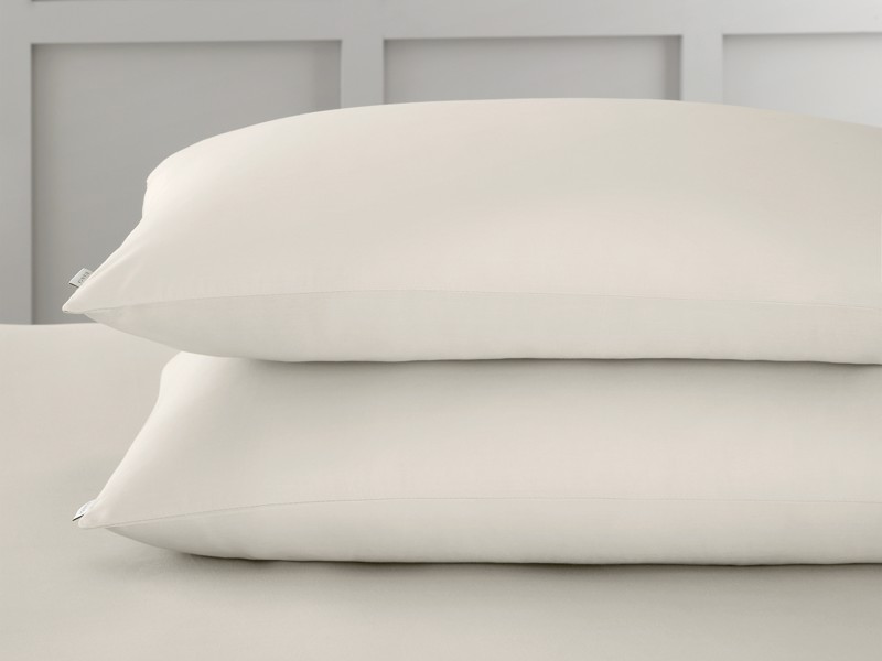 Bianca Fine Linens Cotton Sateen Oyster Pillowcases3