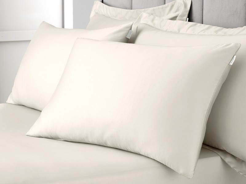 Bianca Fine Linens Cotton Sateen Oyster Pillowcases5