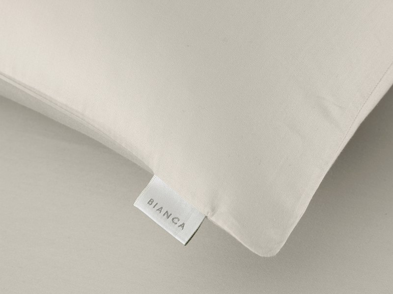 Bianca Fine Linens Cotton Sateen Oyster Pillowcases9