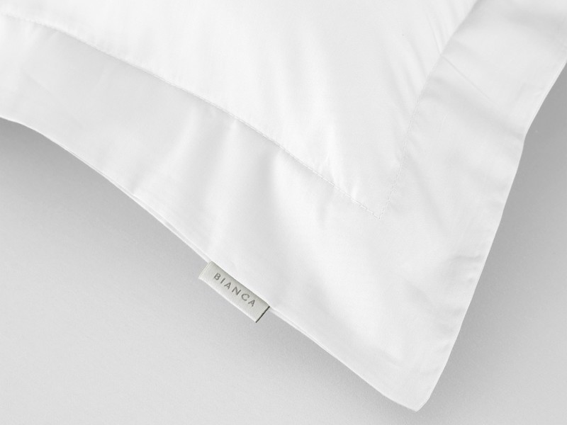 Bianca Fine Linens Cotton Sateen White Pillowcases6