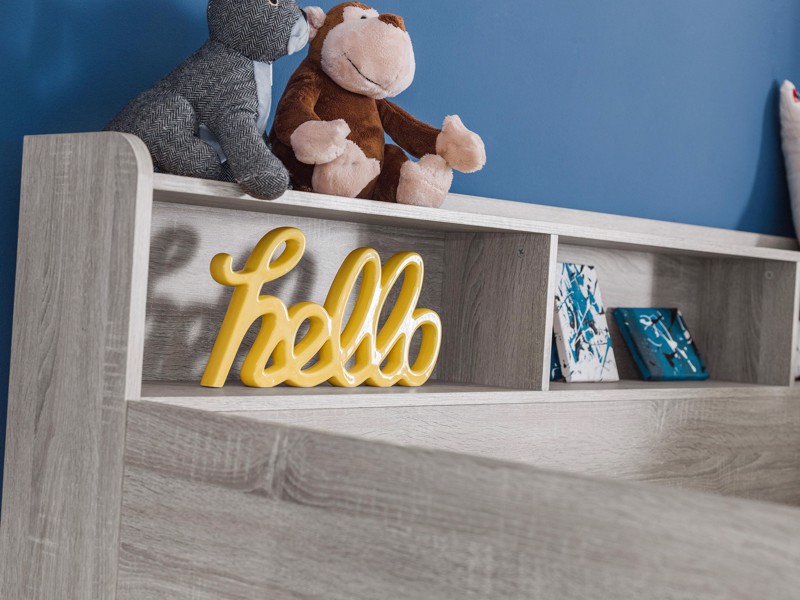 Land Of Beds Kingsbury Grey Oak Wooden Bunk Bed5