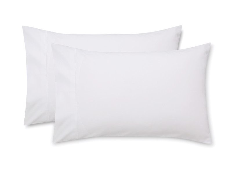 Bianca Fine Linens Luxury Cotton Sateen White Pair of Oxford Pillowcases6