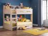 Land Of Beds Kingsbury Oak Wooden Bunk Bed1