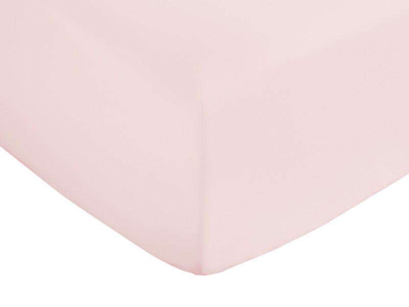 Bianca Fine Linens Cotton Sateen Blush Fitted Sheet1