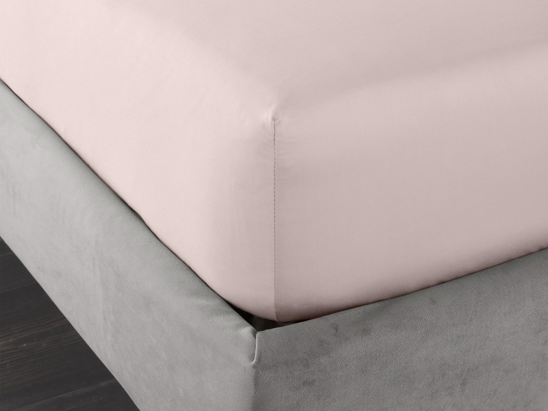 Bianca Fine Linens Cotton Sateen Blush Fitted Sheet3