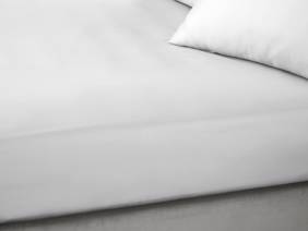 Bianca Fine Linens Cotton Sateen Dove Grey Fitted Bed Sheet4