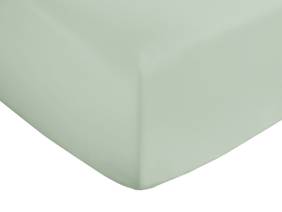 Bianca Fine Linens Cotton Sateen Green Fitted Bed Sheet1