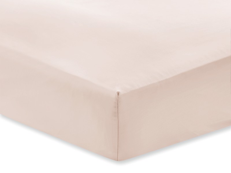 Bianca Fine Linens Cotton Sateen Oyster Fitted Sheet1