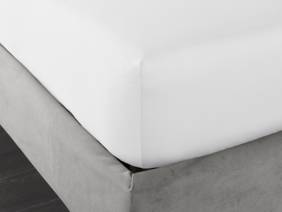 Bianca Fine Linens Cotton Sateen White Fitted Super King Size Bed Sheet3