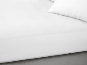 Bianca Fine Linens Cotton Sateen White Fitted Super King Size Bed Sheet4