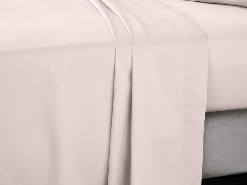 Bianca Fine Linens Cotton Sateen Blush Flat Bed Sheet3