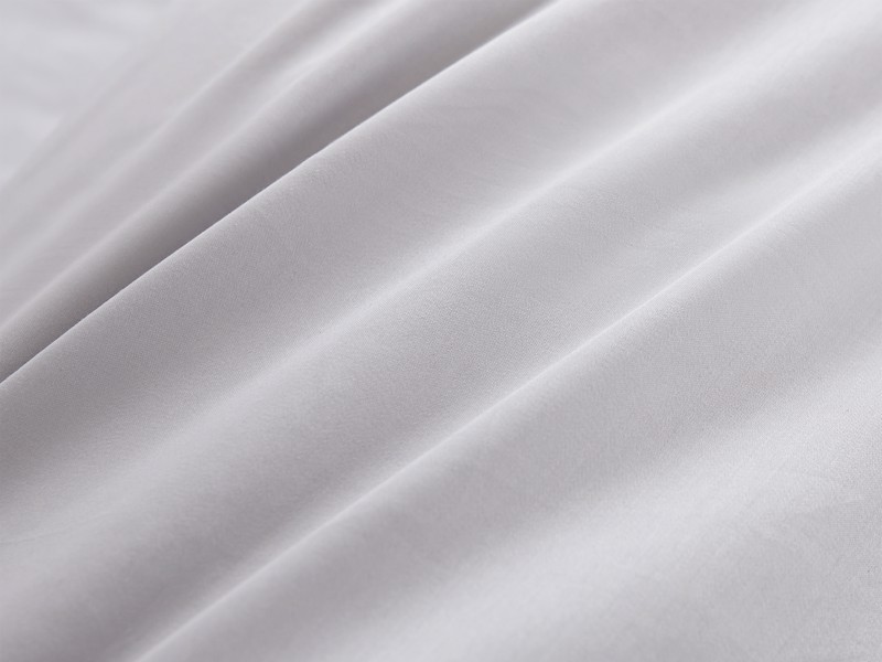 Bianca Fine Linens Cotton Sateen Dove Grey Flat Bed Sheet3