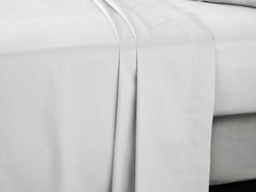 Bianca Fine Linens Cotton Sateen Dove Grey Flat Bed Sheet3