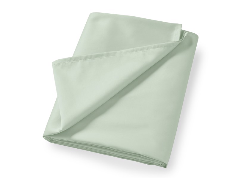 Bianca Fine Linens Cotton Sateen Green Flat Bed Sheet1