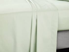 Bianca Fine Linens Cotton Sateen Green Flat Bed Sheet4