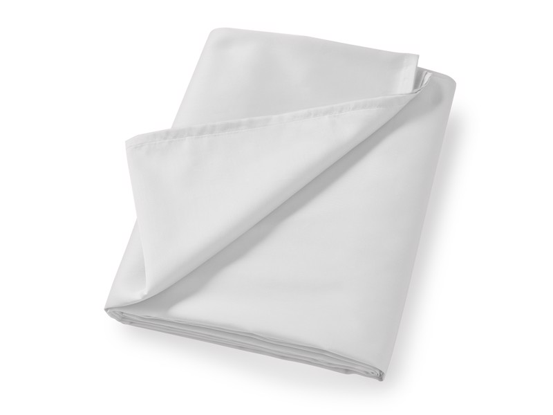 Bianca Fine Linens Cotton Sateen White Flat Sheet1