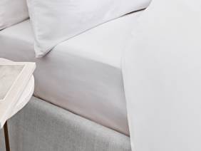 Bianca Fine Linens Cotton Sateen White Flat Bed Sheet4