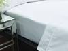 Bianca Fine Linens Luxury Cotton Sateen White Flat Bed Sheet3