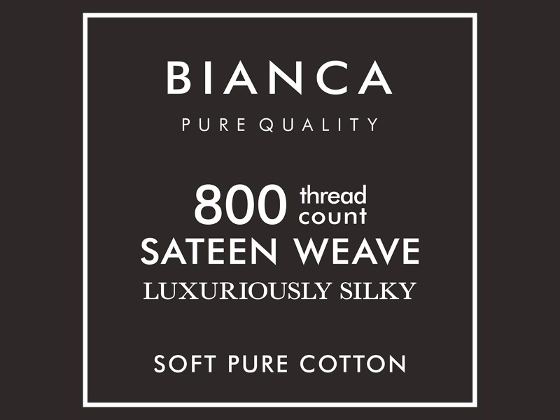 Bianca Fine Linens Luxury Cotton Sateen White Fitted Bed Sheet4