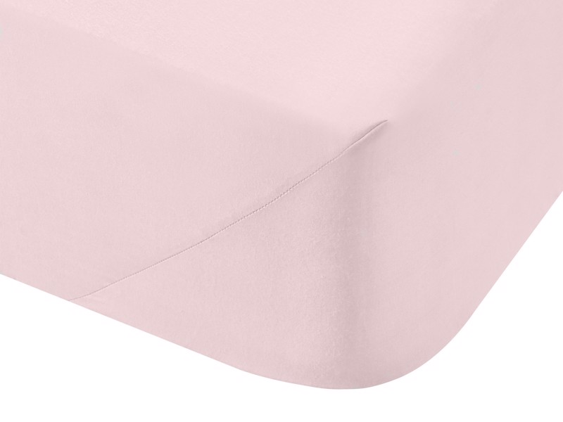 Bianca Fine Linens Cotton Blush Fitted Sheet1