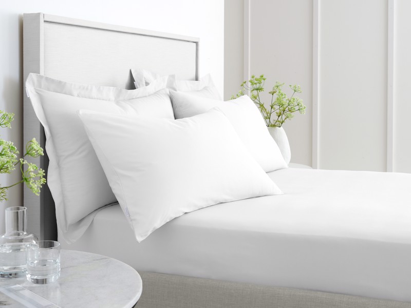 Bianca Fine Linens Cotton White Fitted Bed Sheet2