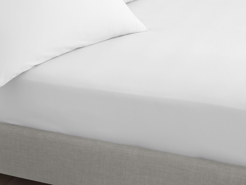 Bianca Fine Linens Cotton White Fitted Bed Sheet3