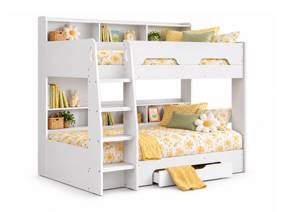 Land Of Beds Kingsbury White Wooden Bunk Bed5