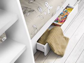 Land Of Beds Kingsbury White Wooden Bunk Bed4