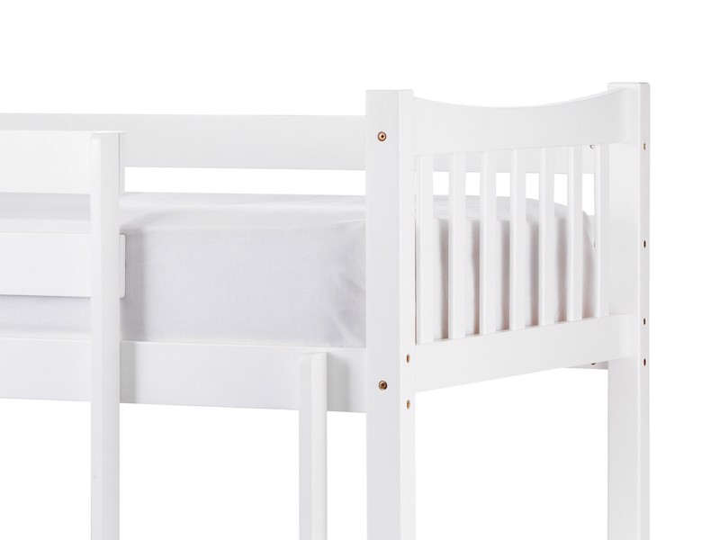 Land Of Beds Marigold White Wooden Bunk Bed2