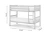 Land Of Beds Marigold Light Grey Wooden Bunk Bed5