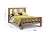 Land Of Beds Marlow High Footend Oak Wooden Super King Size Bed Frame5