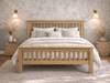 Land Of Beds Marlow High Footend Oak Wooden Bed Frame2
