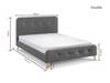 Land Of Beds Blossom Grey Fabric Bed Frame2